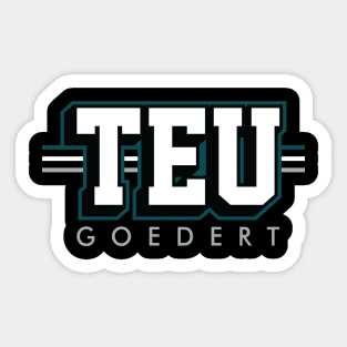 Tight End University - TEU - Dallas Goedert - Philadelphia Eagles Sticker